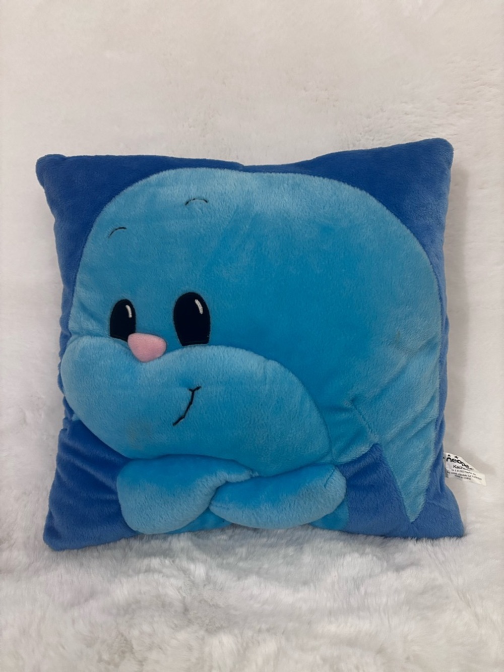 Neopets Limited Too Vintage 2004 RARE Blue Kacheek Stuffed Pillow